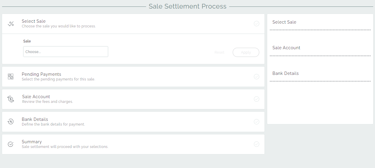 Sale Settlement Process Twigtech