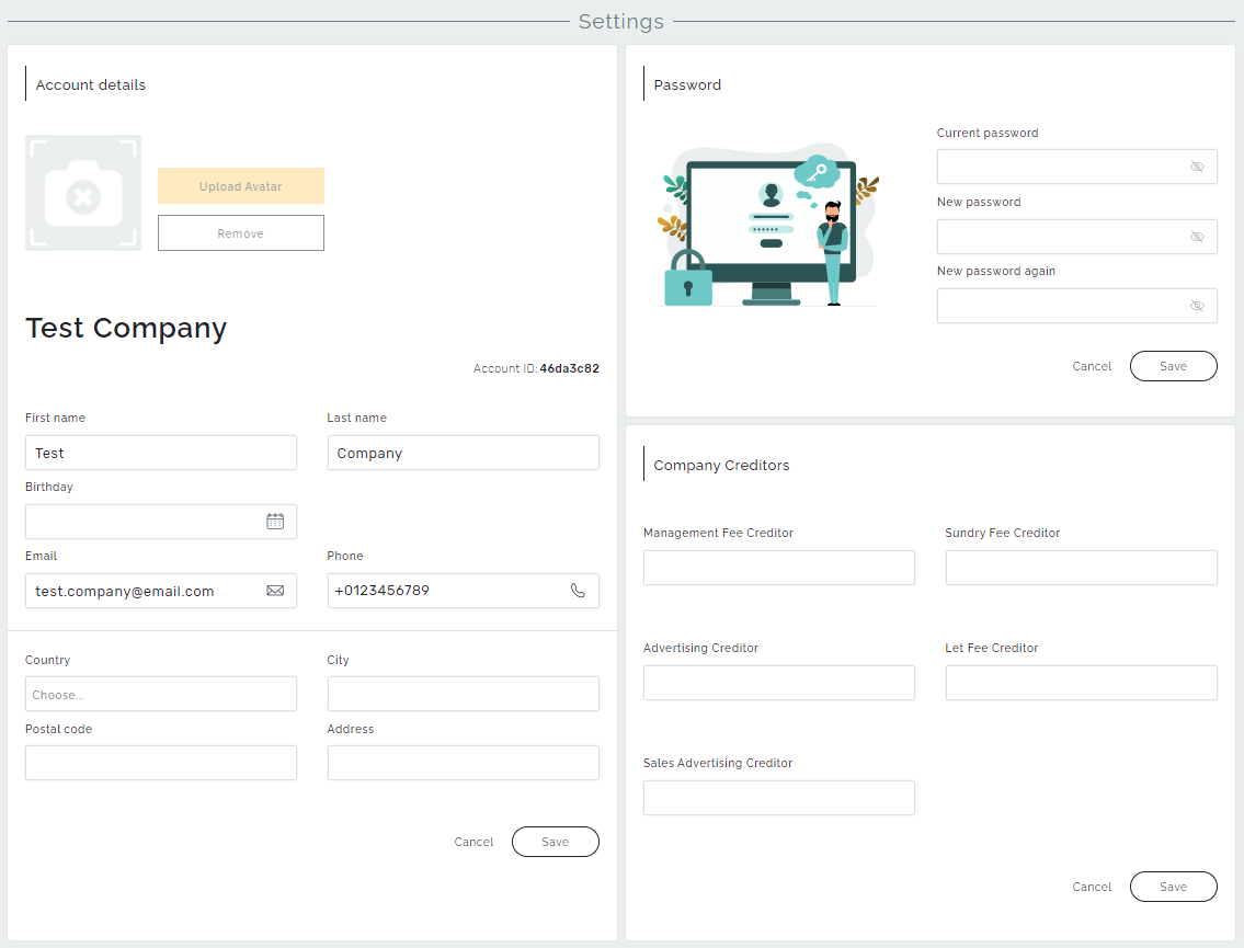 Account Settings – Twigtech